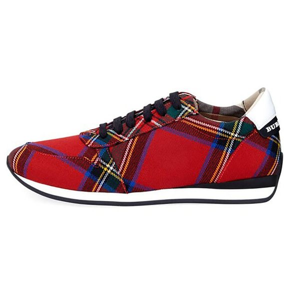 Burberry Check Amelia Tar Tartan Low-top Sneaker Flats - Picture 2 of 3